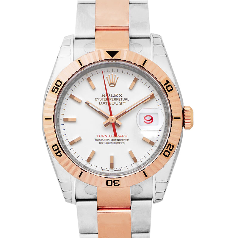 Datejust 36mm-Steel and Gold Pink Gold-Turn-O-Graph-Oyster