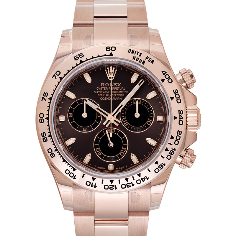 Cosmograph Daytona Automatic Brown Dial 18 ct Everose Gold Men's Watch