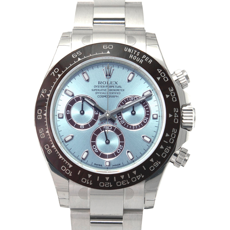 Cosmograph Daytona Automatic Ice Blue Dial Platinum Men's Watch