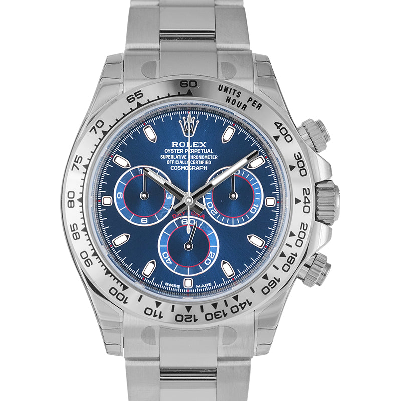 Cosmograph Daytona White Gold Blue