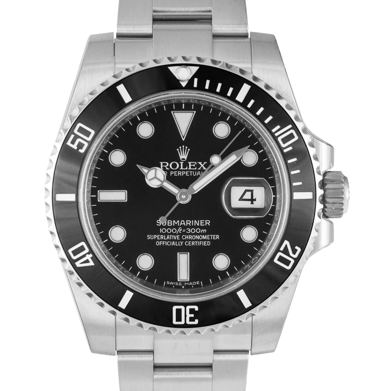 Submariner Steel Automatic Black Dial Men's Watch 116610 LN