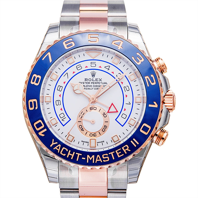Yacht-Master II (2017) 18K Everose Gold Automatic White Dial Oyster Bracelet Men's Watch