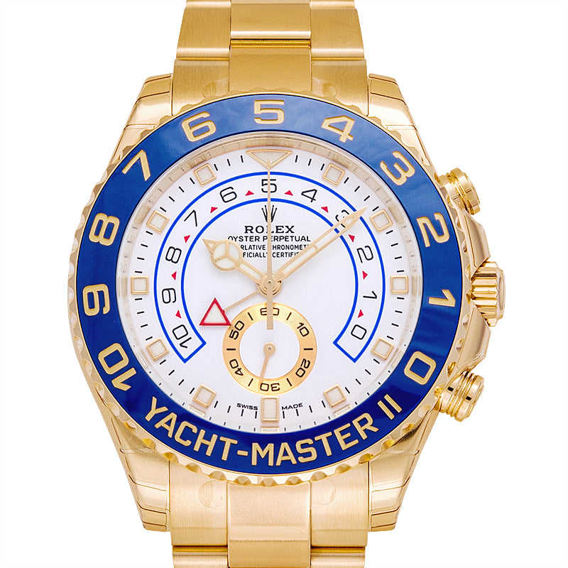Rolex Yacht-Master II Automatic White Dial Men's 18kt Yellow Gold Oyster Watch