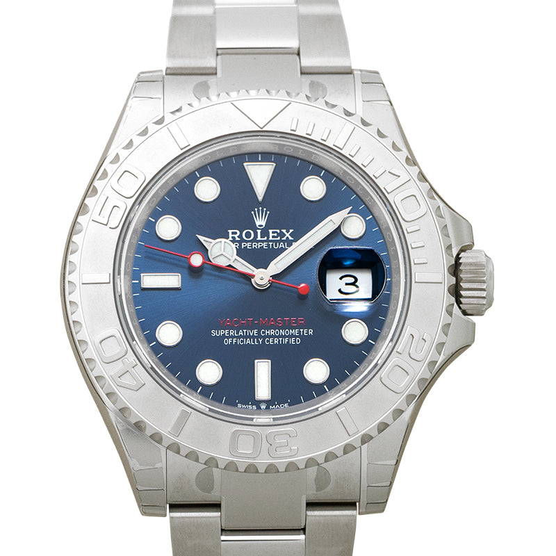 Yacht Master Automatic Blue Dial Stainless Steel and Platinum Men's Watch