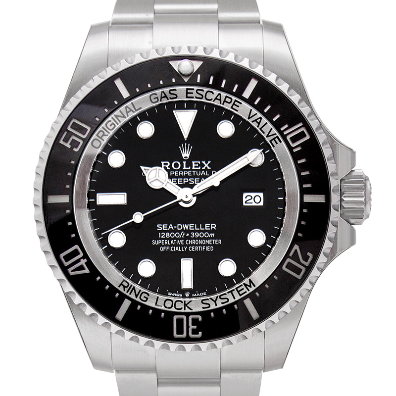 Rolex Deepsea Black Dial Automatic Men's Stainless Steel Oyster Watch