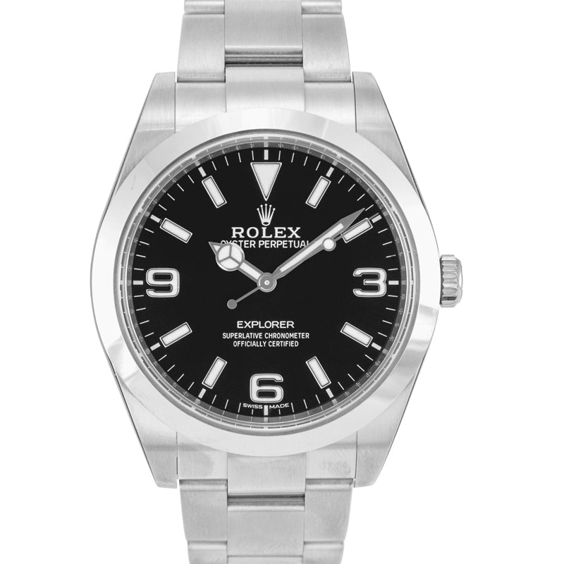 Explorer Black Dial Stainless Steel Oyster Bracelet Automatic Men's Watch 214270BKASO