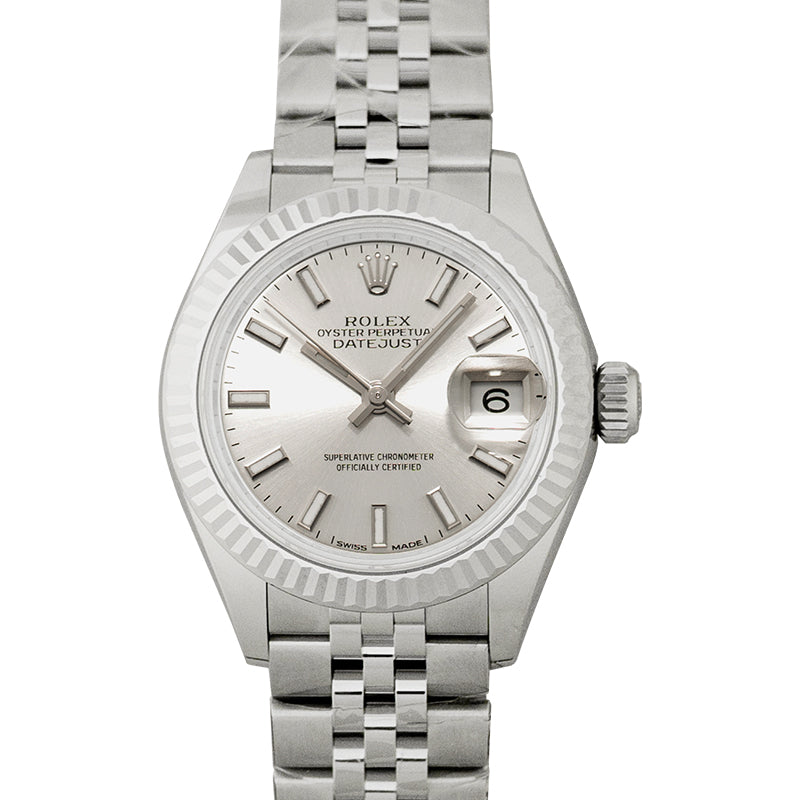 Lady-Datejust Automatic Silver Dial Oystersteel and 18 ct White Gold Ladies Watch