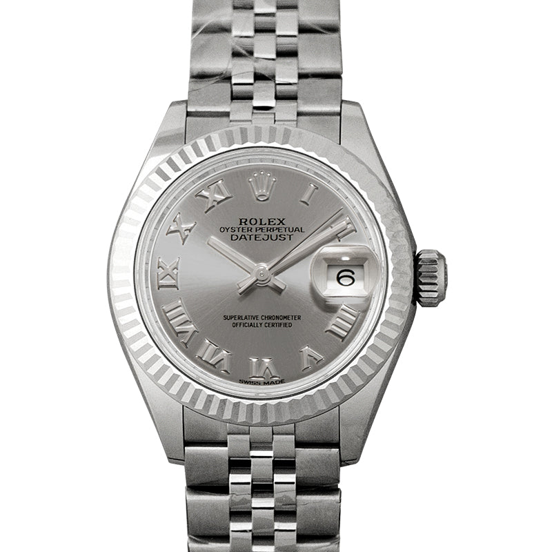 Lady-Datejust Automatic Silver Dial Oystersteel and 18 ct White Gold Ladies Watch