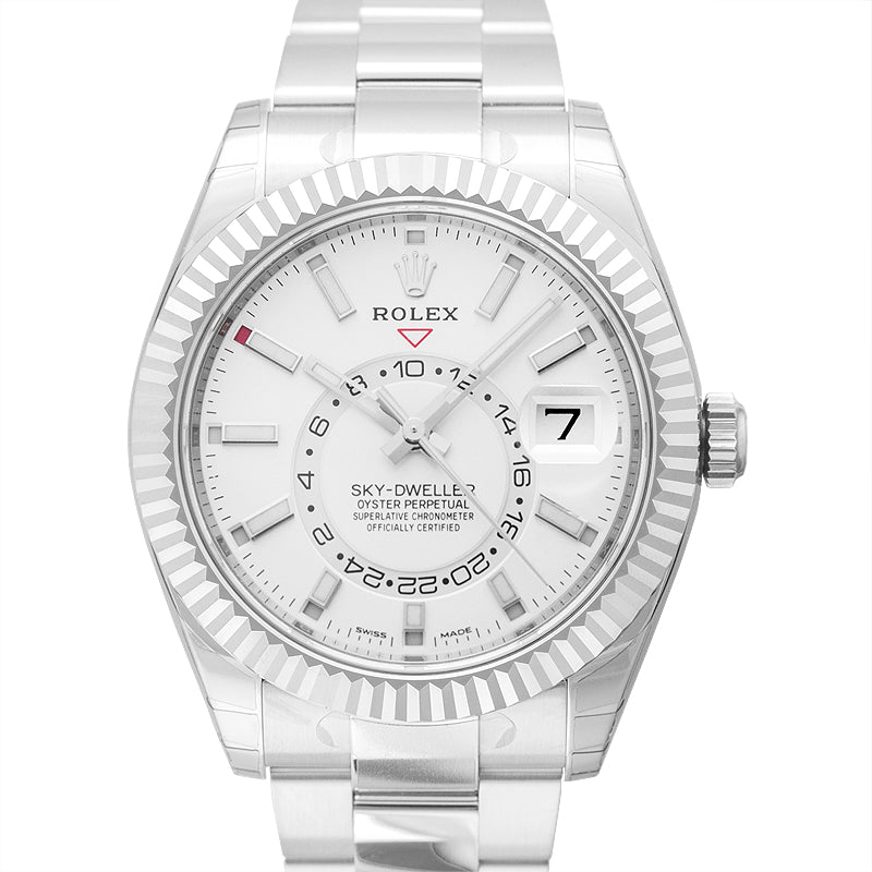 Sky-Dweller Stainless Steel / White Gold / White