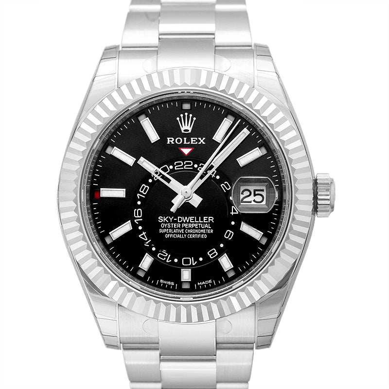 Sky-Dweller Stainless Steel / White Gold / Black