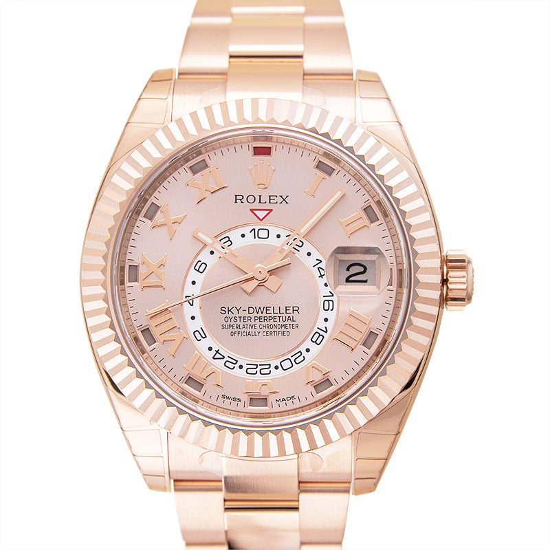 Sky Dweller Sundust Dial 18kt Everose Gold Men's Watch 326935