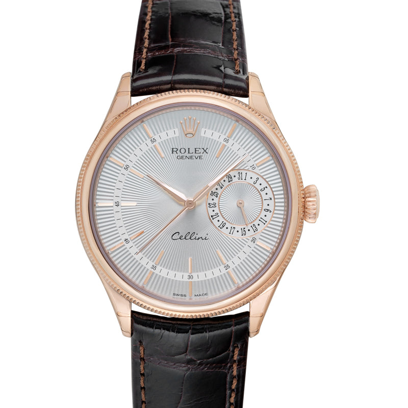 Cellini Silver Dial 18K Everose Gold Men's Watch