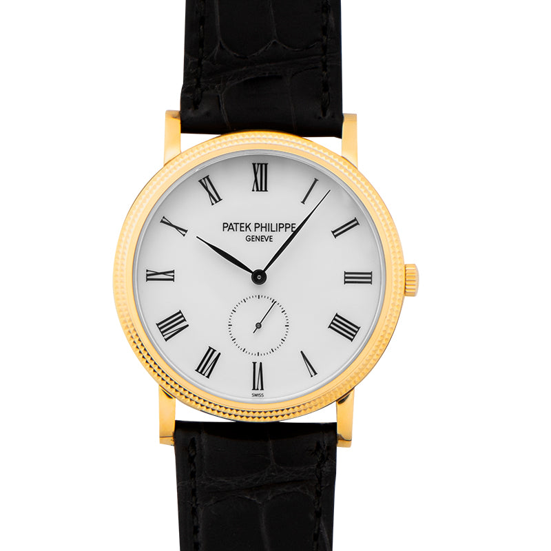 Calatrava White Dial Men's Watch
