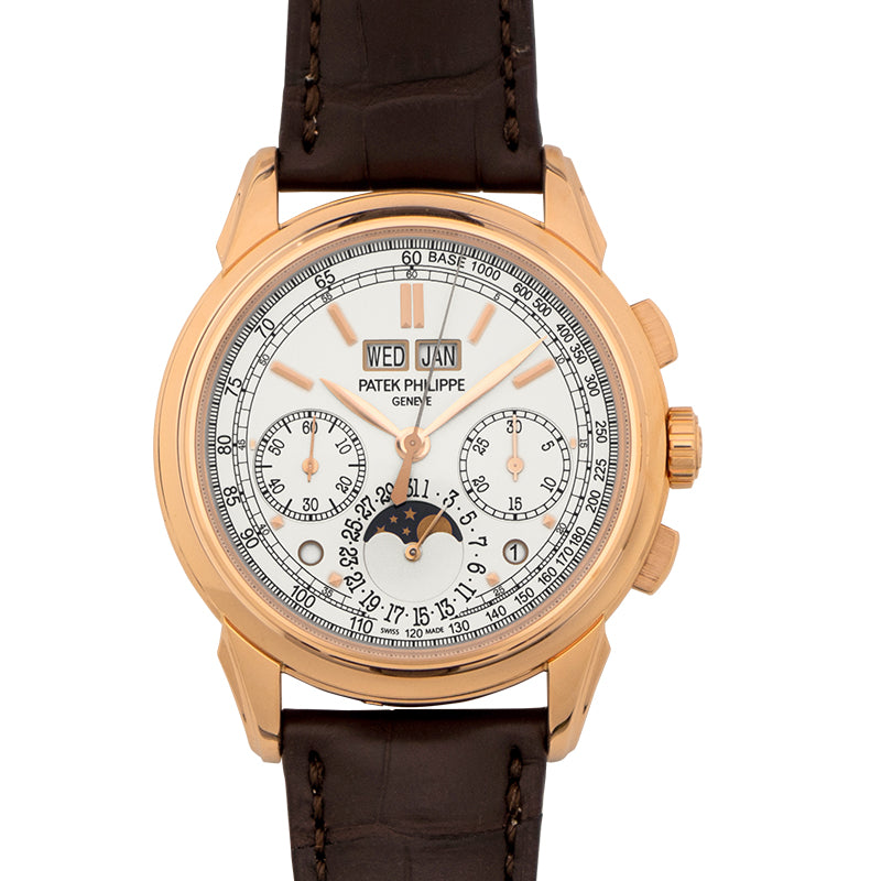 Grand Complications Silver Dial 18K Rose Gold Men's Watch