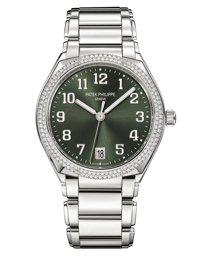 Patek Philippe Twenty~4, Olive Green Sunburst Dial 7300/1200A-011