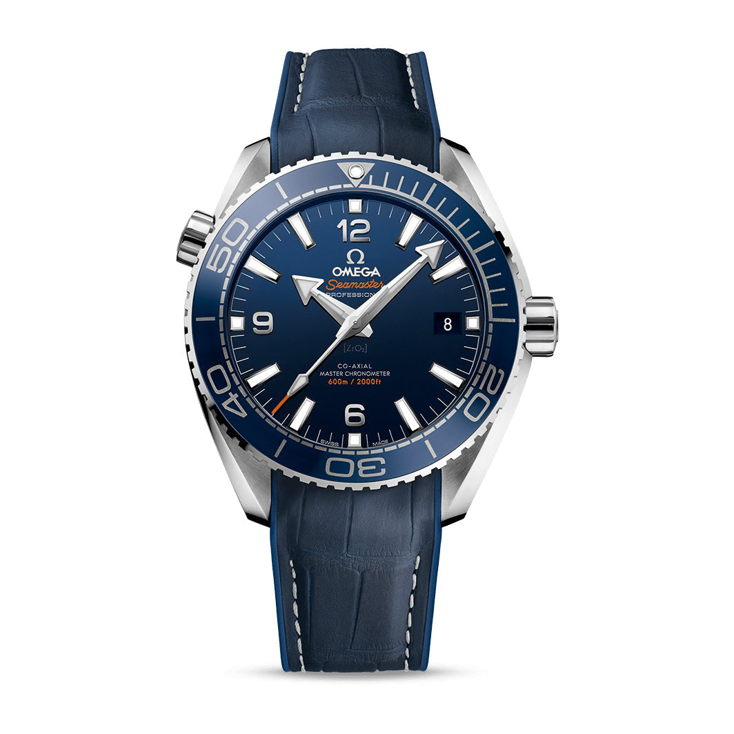Omega Seamaster Planet Ocean 600M Watch, 43mm Blue Dial, 215.33.44.21.03.001
