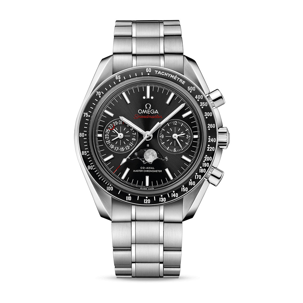 Omega Speedmaster Moonphase Chronograph Watch, 44mm Black Dial, 304.30.44.52.01.001