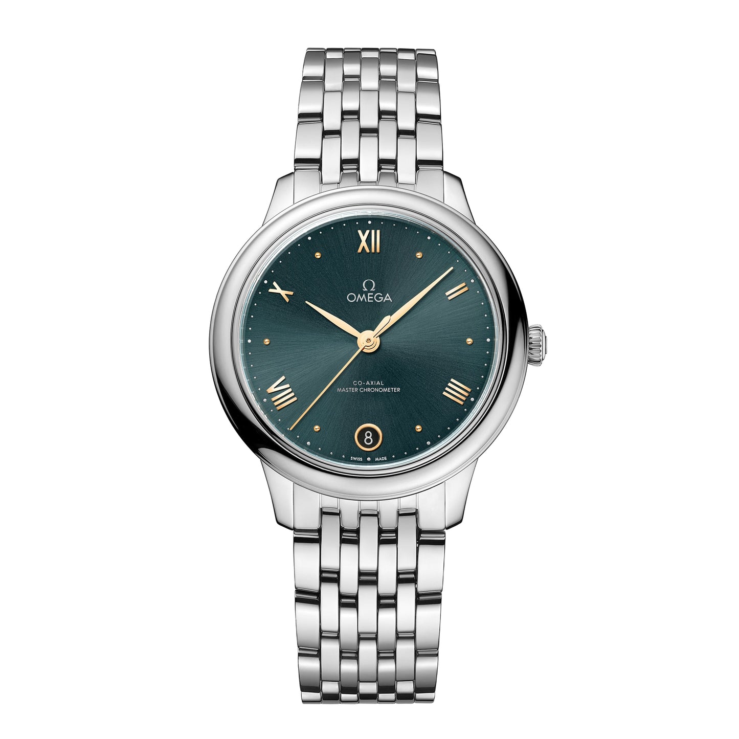 Omega De Ville Prestige Watch, 34mm Green Dial, 434.10.34.20.10.001