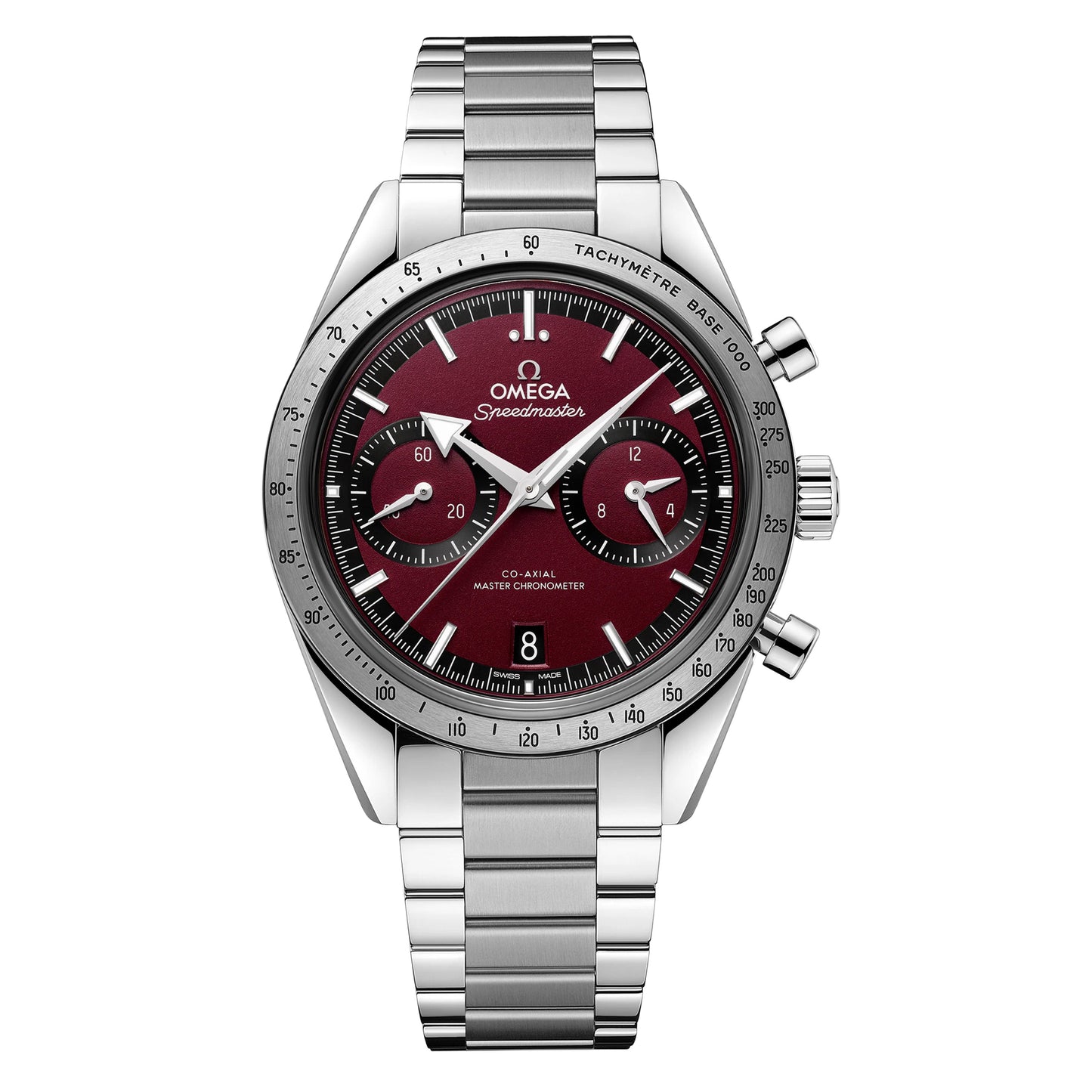 OMEGA SPEEDMASTER '57 CHRONOGRAPH WATCH, 40mm RED DIAL, 332.10.41.51.11.001