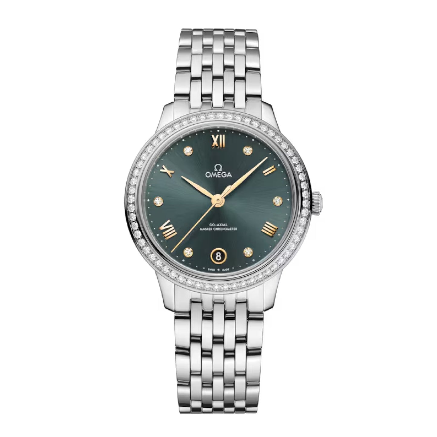 Omega De Ville Prestige Watch, 34mm Green Dial, 434.15.34.20.60.001
