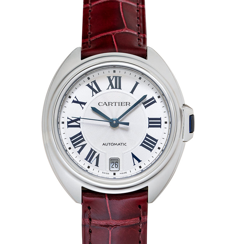 Cle de Cartier Automatic Silvered Dial Ladies Watch