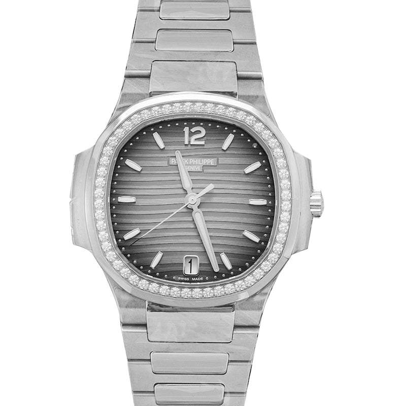 Nautilus Automatic Grey Dial Stainless Steel Ladies Watch