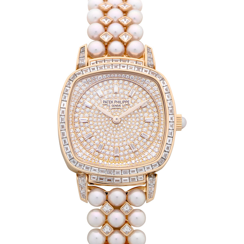Gondolo Manual-winding Diamond Paved Dial Ladies Watch