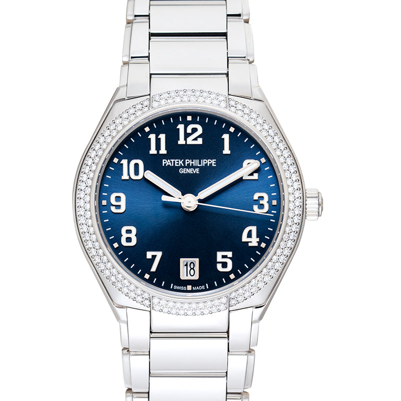 Twenty 4 Automatic Blue Sunburst Dial Diamond Bezel Ladies Watch