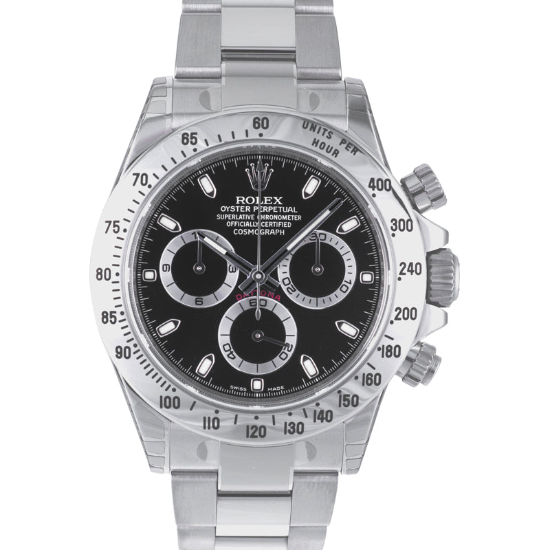 Cosmograph Daytona Automatic Black Dial Stainless Steel Men's Watch