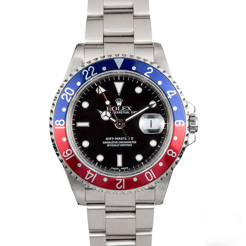 GMT Master II Automatic Black Dial Stainless Steel Men's Watch