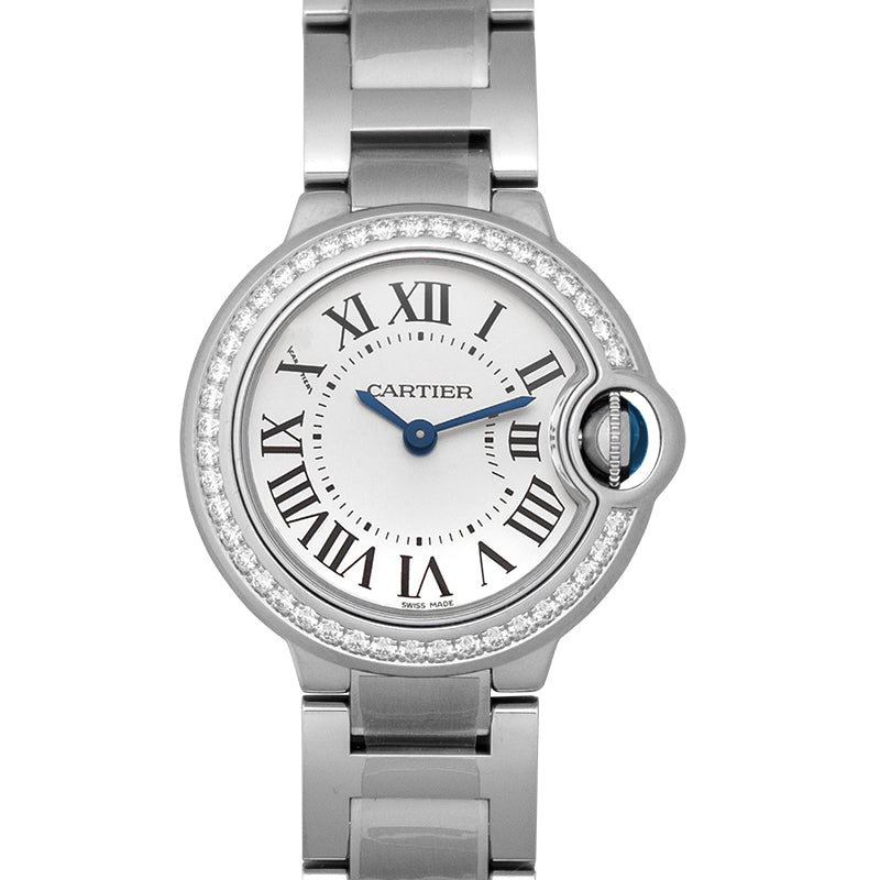 Ballon Bleu de Cartier 28mm Quartz White Dial Stainless Steel Ladies Watch