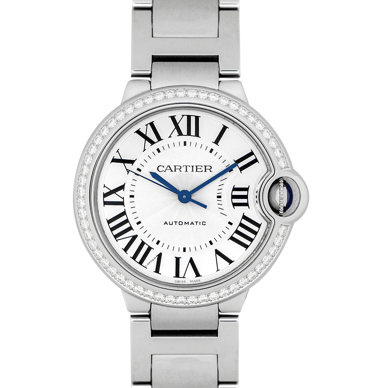 Ballon Bleu de Cartier 36mm Automatic Silver Dial Stainless Steel Ladies Watch