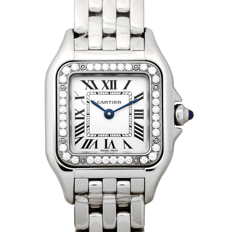 Panthere de Cartier 22mm Quartz Silver Dial Diamond Ladies Watch