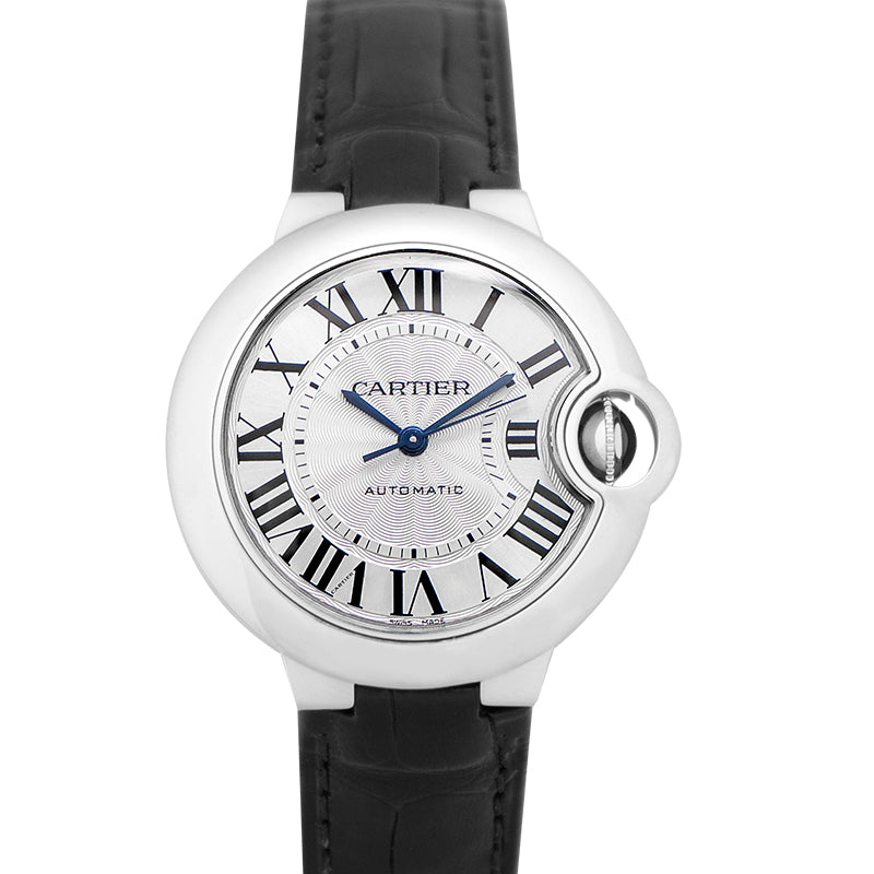 Ballon Bleu de Cartier 33mm Automatic Silver Dial Stainless Steel Ladies Watch
