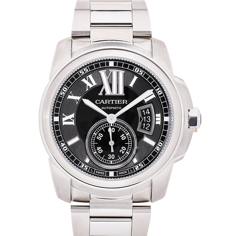 Calibre de Cartier 42mm Automatic Black Dial Stainless steel Men's Watch