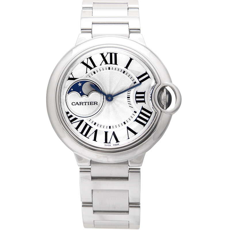 Ballon Bleu de Cartier 37mm Automatic Silver Dial Stainless Steel Ladies Watch