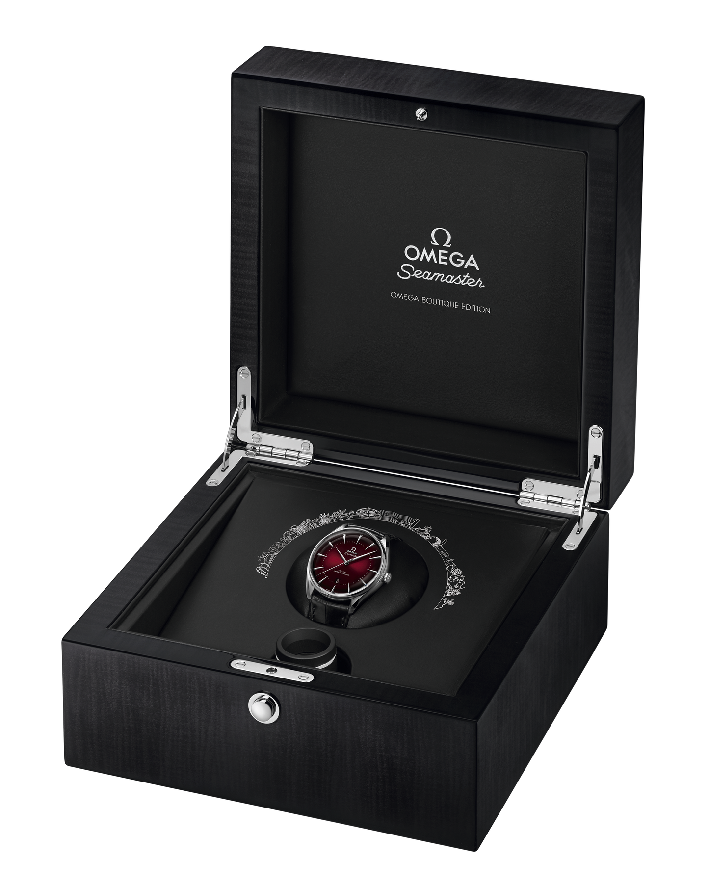 Seamaster Boutique Editions 39.5 mm, steel on leather strap