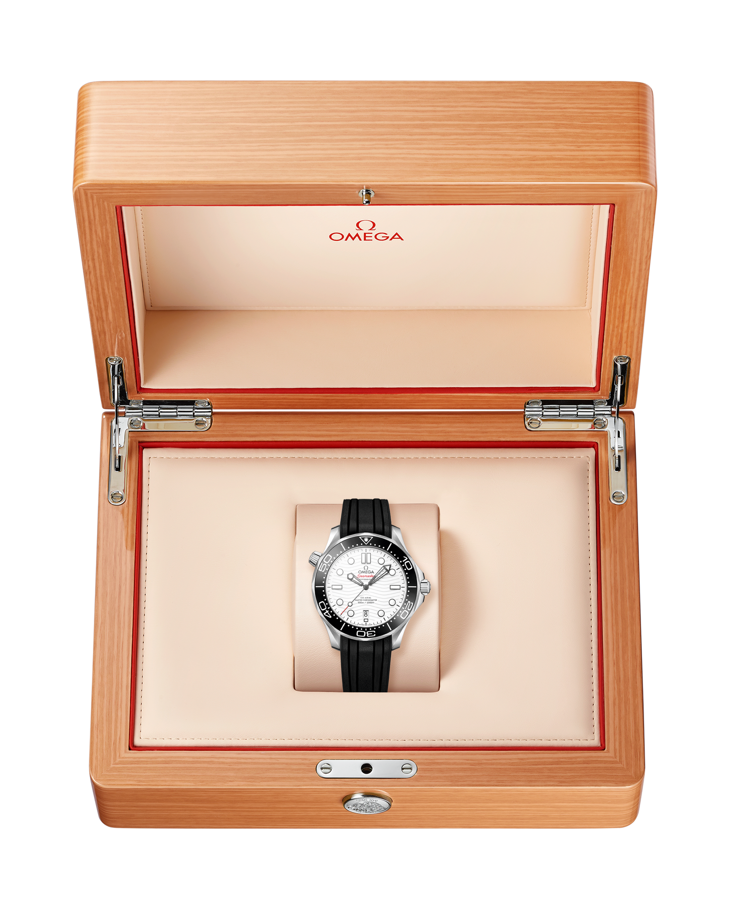 Seamaster Diver 300M 42 mm, steel on rubber strap