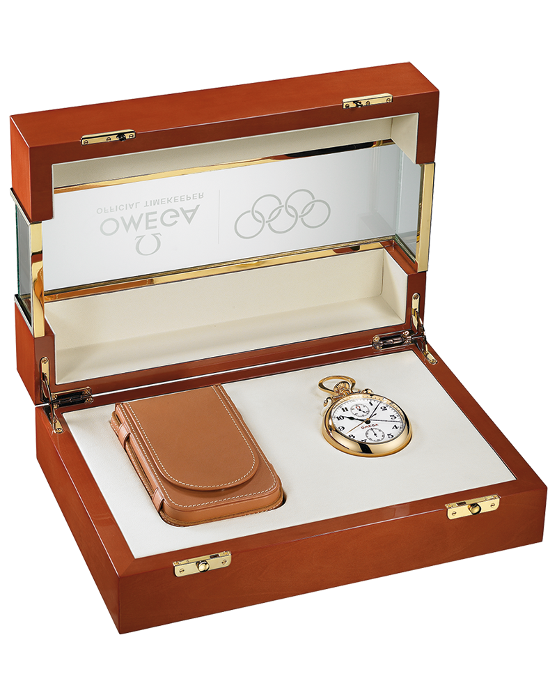 Specialities Olympic Pocket Watch 1932 70 mm, red gold
