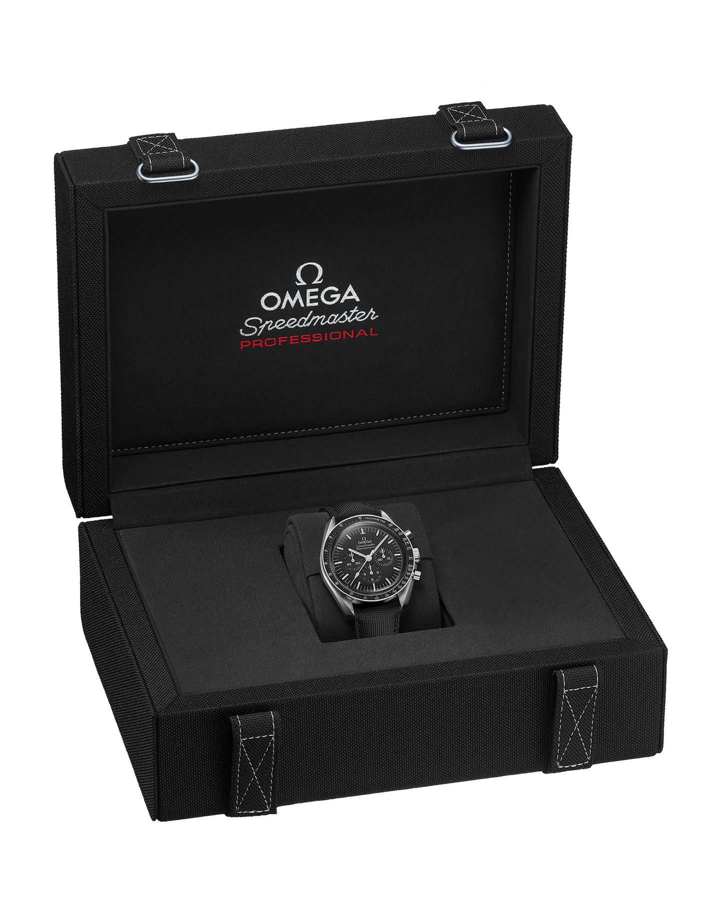Speedmaster Moonwatch Professional 42 mm, steel on coated nylon fabric strap
