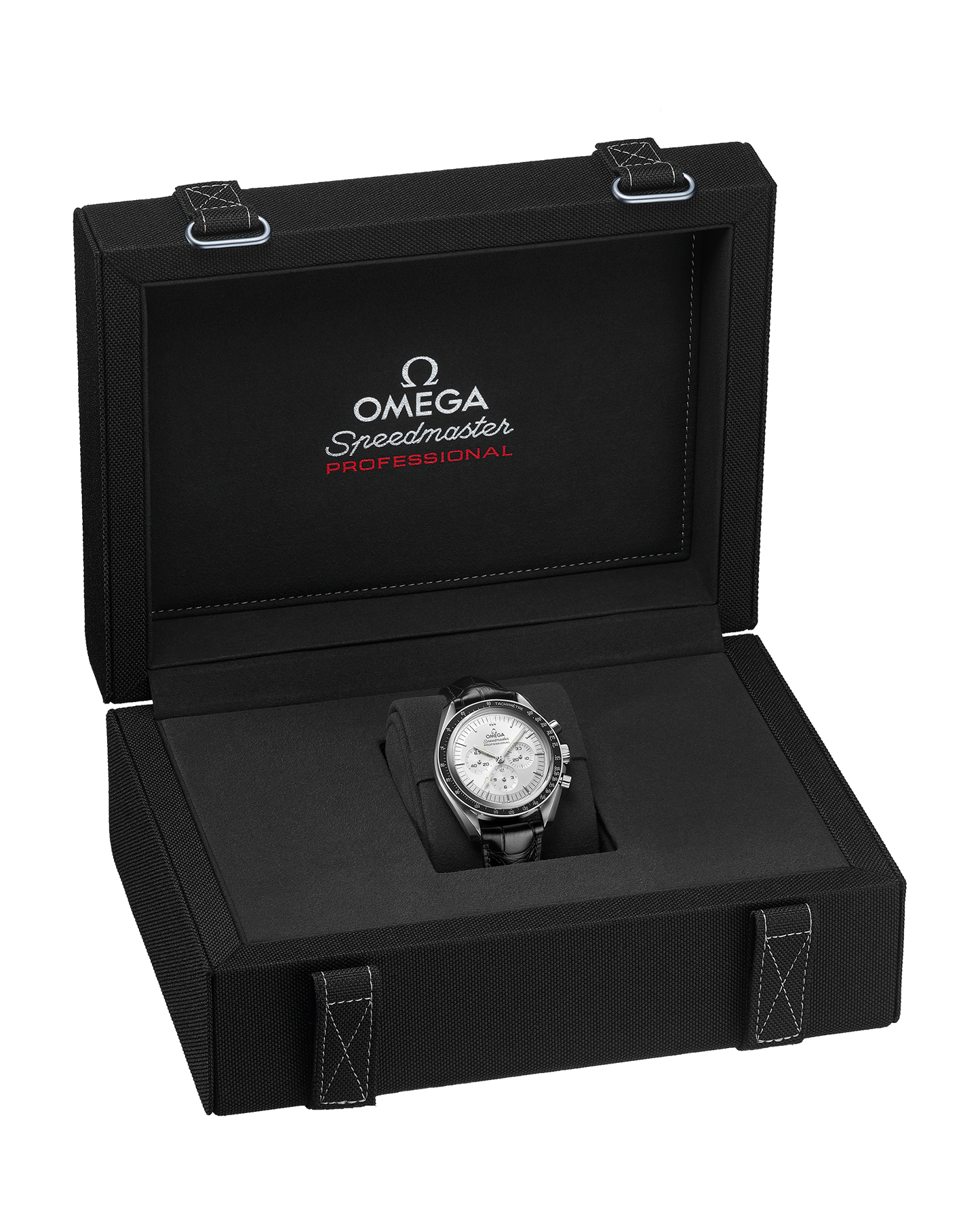 Speedmaster Moonwatch Professional 42 mm, Canopus Gold™ on leather strap
