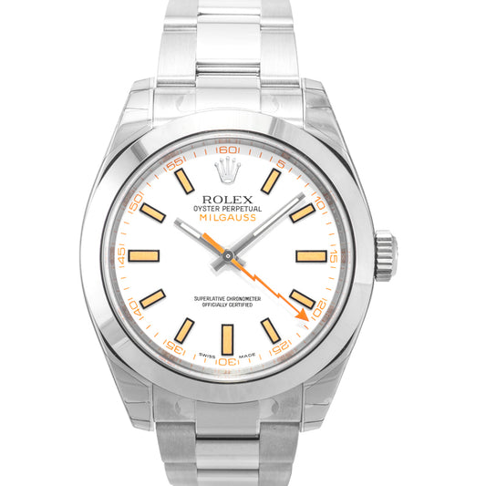 Milgauss Automatic White Dial Stainless Steel Men's Watch