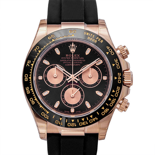 Cosmograph Daytona 18ct Everose Gold Automatic Black Dial Men's Watch