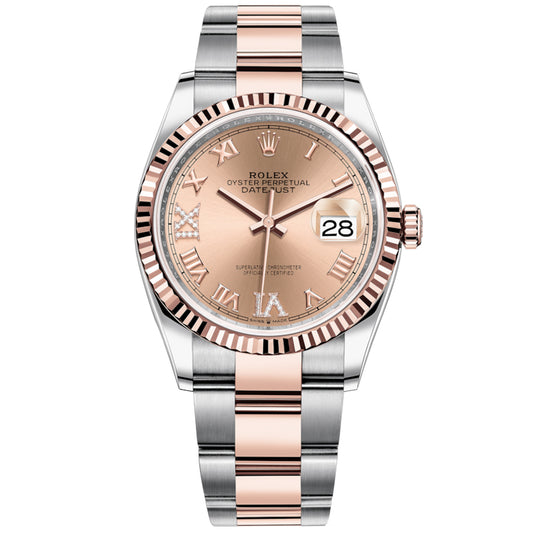 Datejust 36 Rose Roman Steel/Everose Gold Dia 36mm Oyster