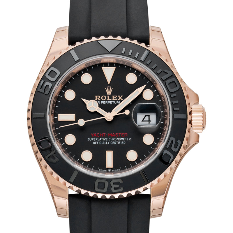 Yacht-Master 40 Automatic Black Dial 18 ct Everose Gold Men's Watch