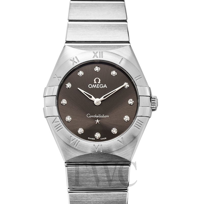 Constellation Manhattan Quartz 28 mm Quartz Grey Dial Steel Diamond Ladies Watch