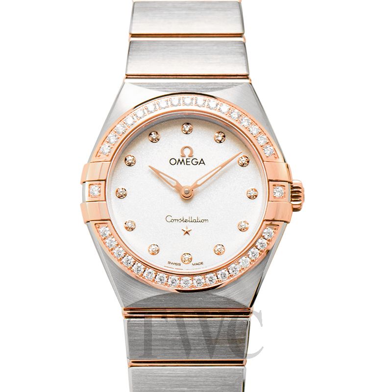 Constellation Manhattan Quartz 28 mm Quartz Silver Dial Sedna™ Gold Diamond Ladies Watch