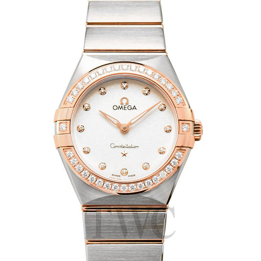 Constellation Manhattan Quartz 28 mm Quartz Silver Dial Sedna™ Gold Diamond Ladies Watch