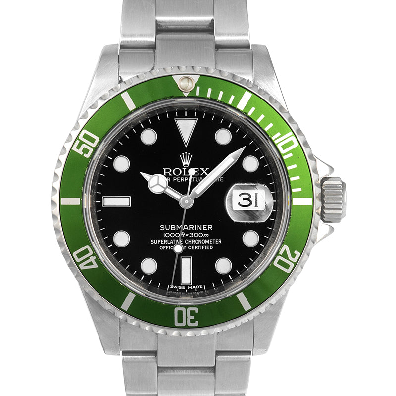Submariner Automatic Chronometer Black Dial Men's Watch 16610 50th Anniversary