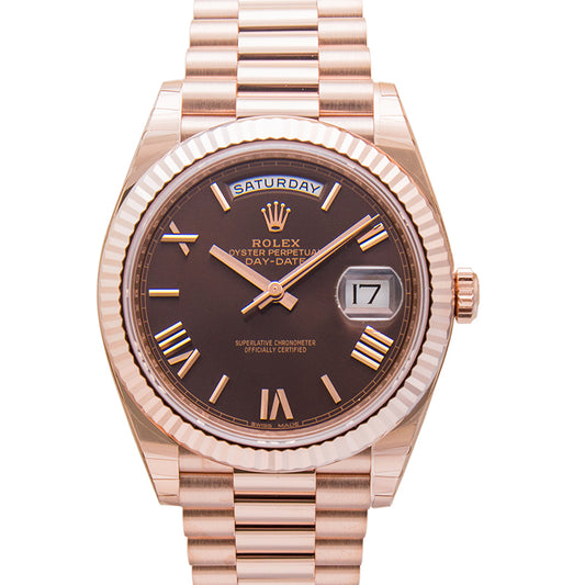 Day-Date 40 Everose Chocolate Roman